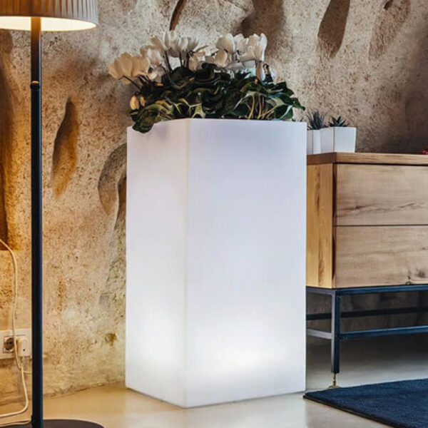 VASO LUMINOSO OCTANS 80 h CON LED MULTICOLOR E BATTERIA SOLARE - immagine 6