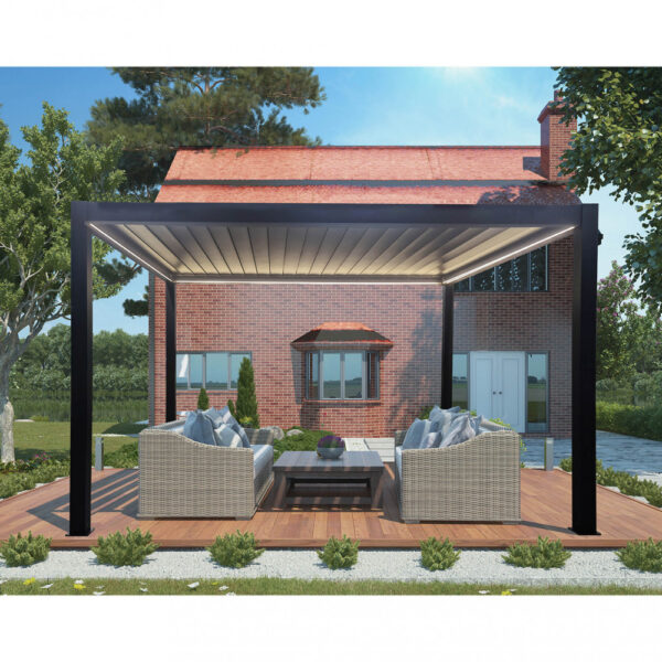 PERGOLA BIOCLIMATICA 3 X 4 MOTORIZZATA CON LED - immagine 4