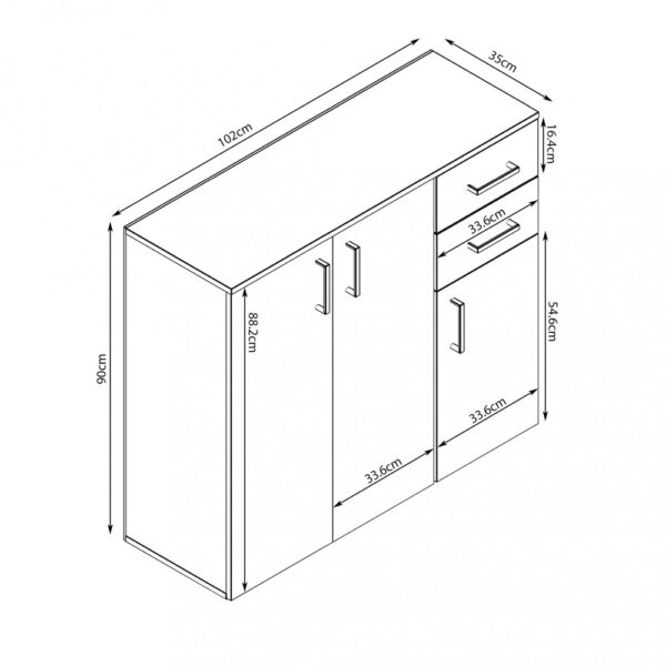 MOBILE FLEXI QUERCIA CHIARO - immagine 2