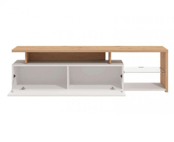 11011227 PORTATV ARCTIC BIANCO, ROVERE ARTIGIANO E BIANCO GLOSS - immagine 3