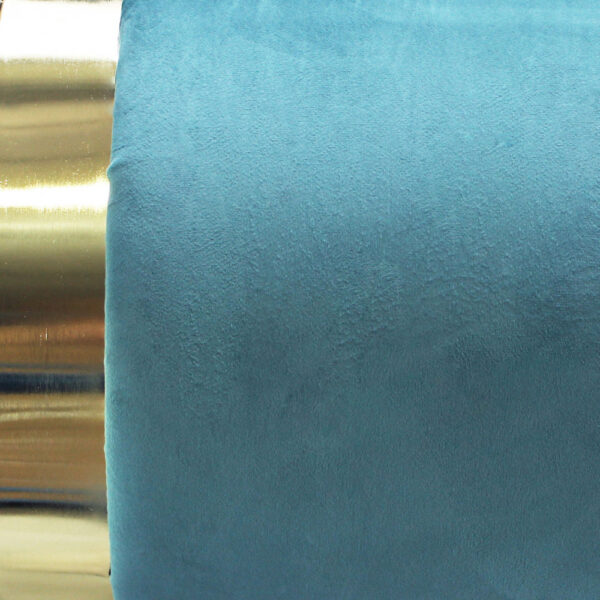 POUF CONTENITORE ROTONDO IN VELLUTO VERDE - immagine 3