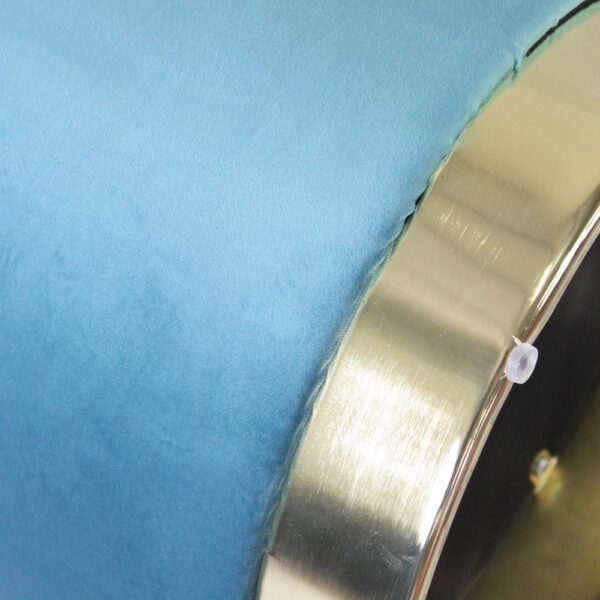 POUF CONTENITORE ROTONDO IN VELLUTO VERDE - immagine 4