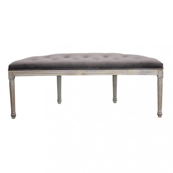 PANCA MARGI IN VELLUTO TAUPE - immagine 2