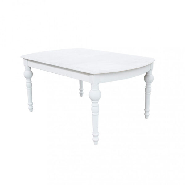 TAVOLO CROSS ROUND 150/190 X 100 BIANCO - immagine 4