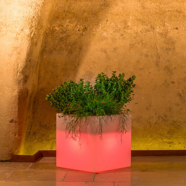 VASO LUMINOSO OCTANS 40 h CON LED MULTICOLOR E BATTERIA SOLARE - immagine 4