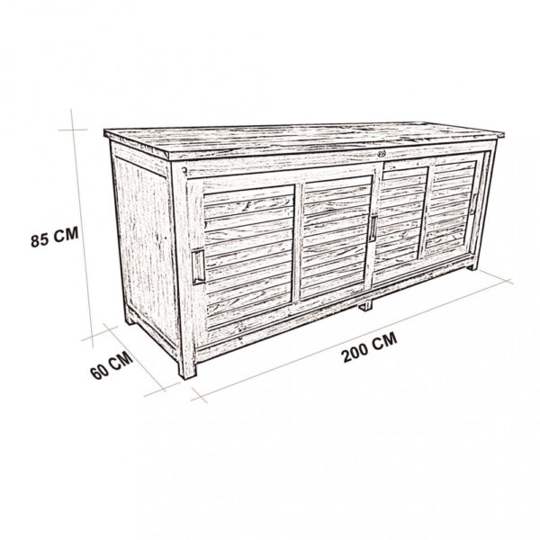 MOBILE WESTON 200 X 60 - immagine 2