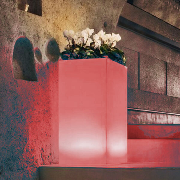 VASO LUMINOSO OCTANS 80 h CON LED MULTICOLOR E BATTERIA SOLARE - immagine 4