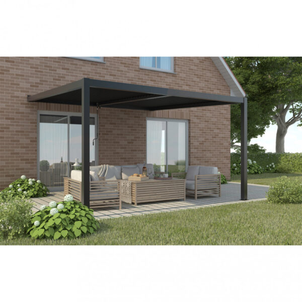 PERGOLA BIOCLIMATICA 4 X 4 ADDOSSATA - immagine 3