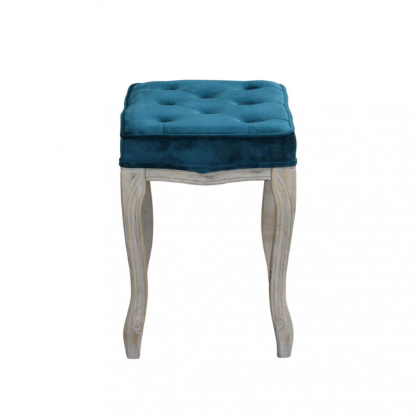 SGABELLO MARLY IN VELLUTO BLU - immagine 2