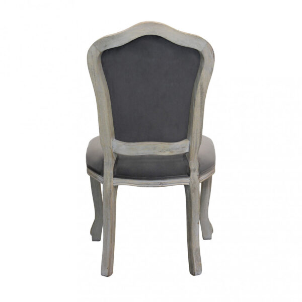 SEDIA CHARLENE IN VELLUTO TAUPE - immagine 4