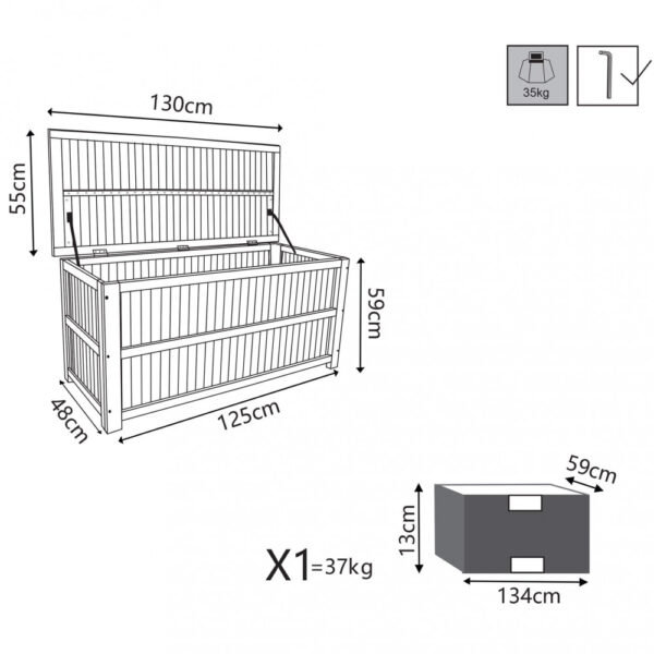 BAULE 130 X 55 - immagine 2