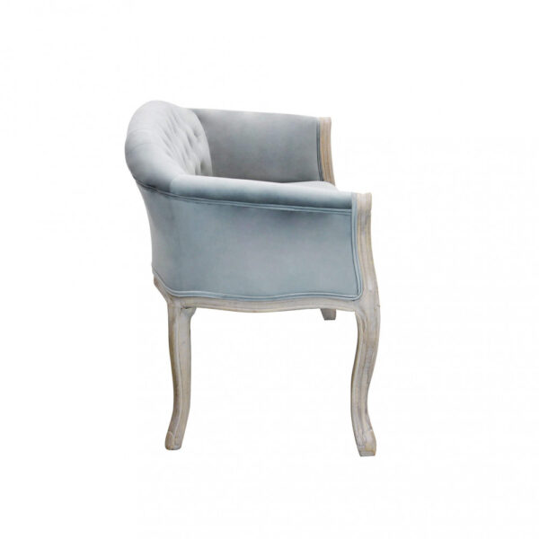 DIVANO COLEMAN IN VELLUTO GRIGIO - immagine 2