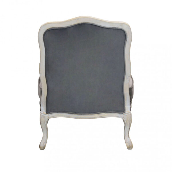 POLTRONA CHRISTY IN VELLUTO TAUPE - immagine 3
