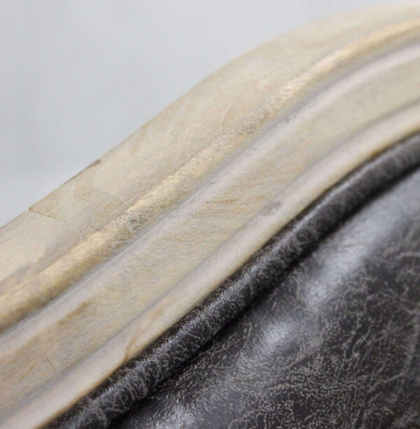 POLTRONA CHRISTY IN ECOPELLE VINTAGE GRIGIO - immagine 4