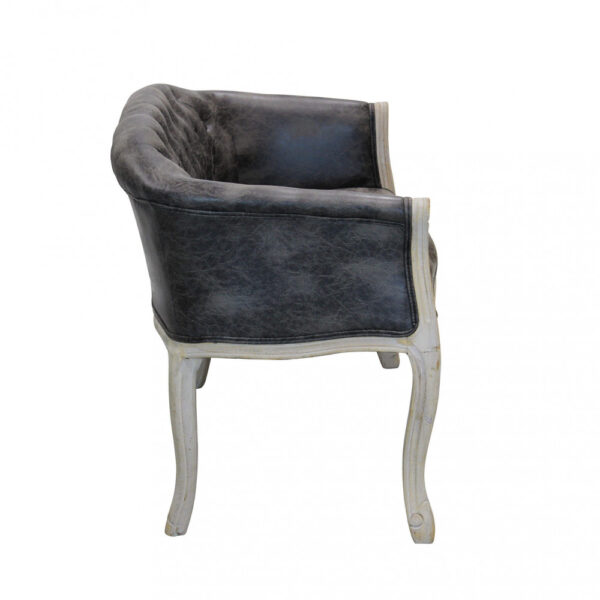 DIVANO COLEMAN IN ECOPELLE VINTAGE GRIGIO - immagine 2