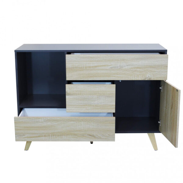 MOBILE EMORY GRIGIO E NATURALE - immagine 3