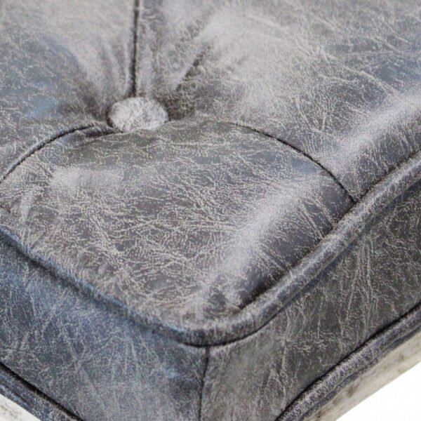 SGABELLO MARLY IN ECOPELLE VINTAGE GRIGIO - immagine 3