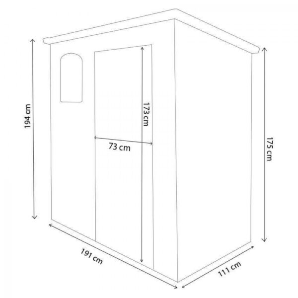 CASETTA MAISON 191 X 111 X 194 - immagine 3