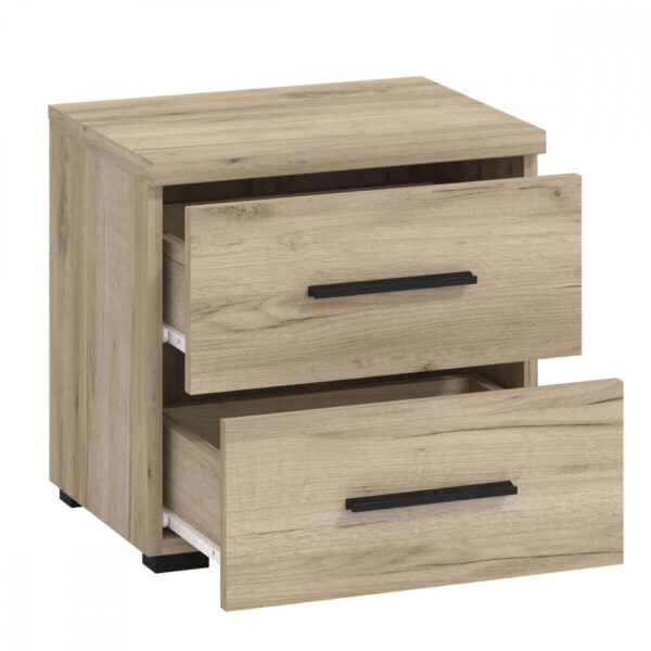 11008350 COMODINO DADO ROVERE GRIGIO