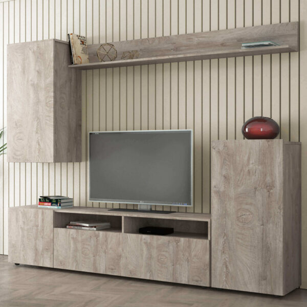 PARETE SOGGIORNO BRIDGE ROVERE CHIARO - immagine 2