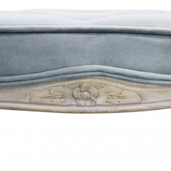 SGABELLO MARLY IN VELLUTO GRIGIO - immagine 3