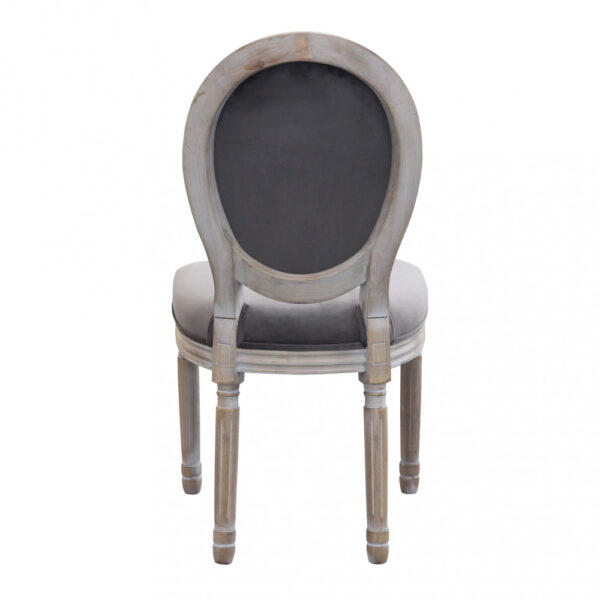SEDIA CONSTANCE IN VELLUTO TAUPE - immagine 3