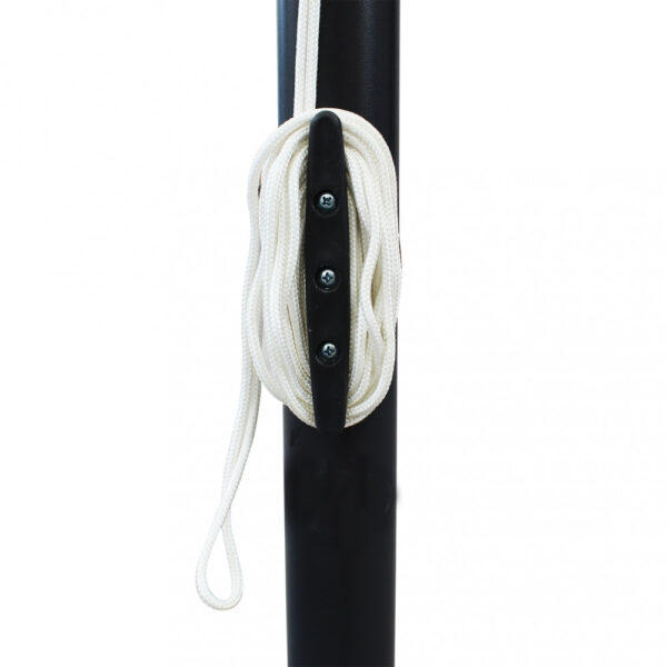 OMBRELLONE BRIAN P/C NERO 3 X 4 TELO GRIGIO - immagine 5
