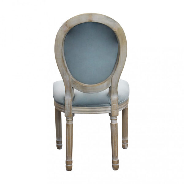 SEDIA CONSTANCE IN VELLUTO GRIGIO - immagine 3