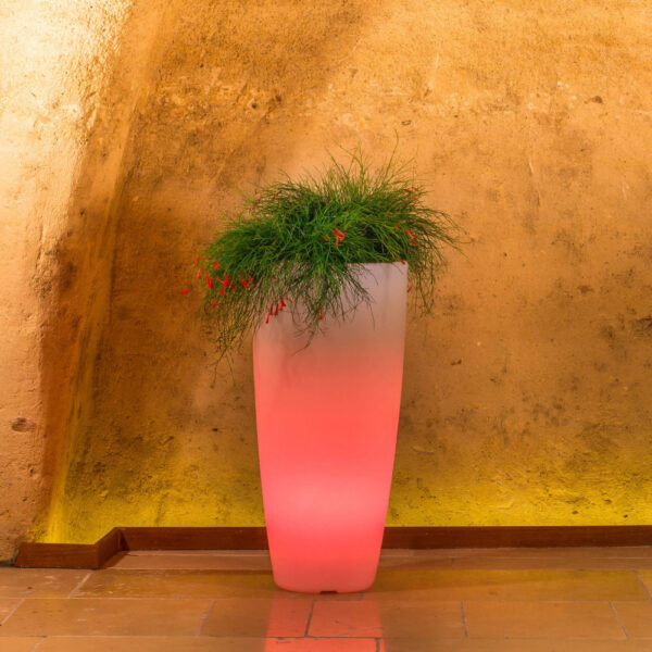 VASO LUMINOSO HYDRA 70 h CON LED MULTICOLOR E BATTERIA SOLARE - immagine 3