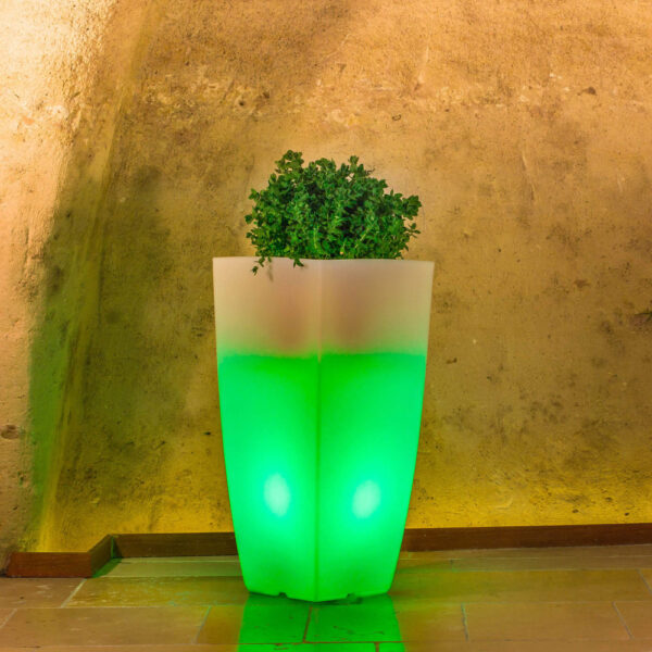 VASO LUMINOSO HYDRUS 90 h CON LED MULTICOLOR E BATTERIA SOLARE - immagine 4