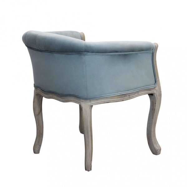 POLTRONA COREEN IN VELLUTO GRIGIO - immagine 3