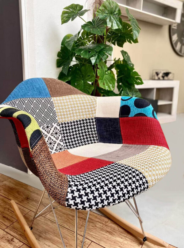 POLTRONA DONDOLO MORITZ PATCHWORK - immagine 6