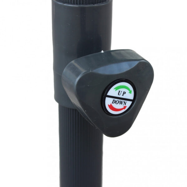 OMBRELLONE NICE NERO P/C 2 X 3 TELO GRIGIO - immagine 4