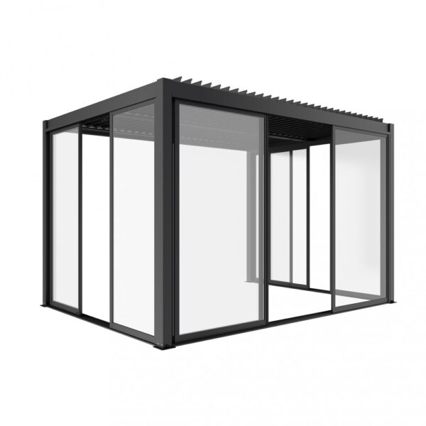 LATERALE SCORREVOLE CON VETRO PER LATO DA 4 M PERGOLA BIOCLIMATICA - immagine 2