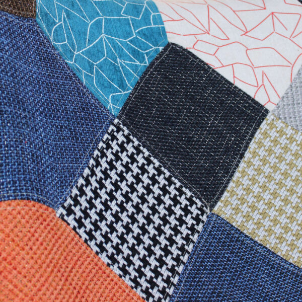 POLTRONA CON POGGIAPIEDI VERSAILLES PATCHWORK - immagine 2