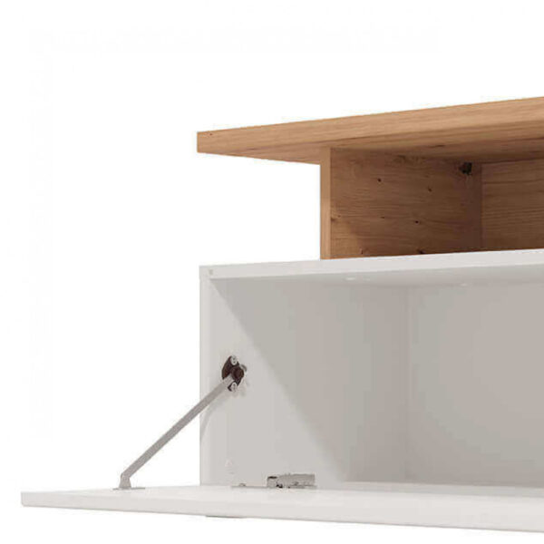 11011227 PORTATV ARCTIC BIANCO, ROVERE ARTIGIANO E BIANCO GLOSS - immagine 6