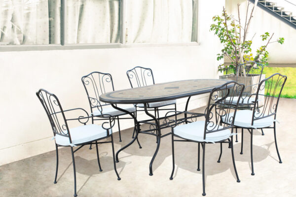 TAVOLO OVALE NEREO 160 X 90 - immagine 4