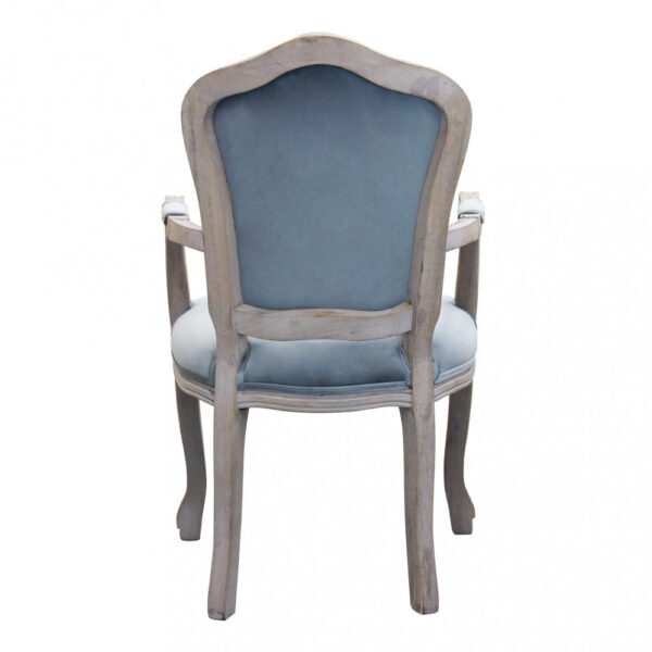 POLTRONA CHARLENE IN VELLUTO GRIGIO - immagine 3