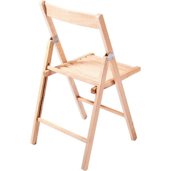 SEDIA PIEGHEVOLE COLOR NATURALE - immagine 2