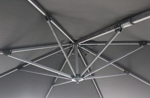 OMBRELLONE MENDEL GRGIO EFFETTO LEGNO P/L 3 X 4 GRIGIO - immagine 2