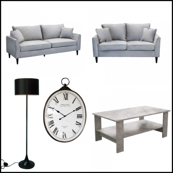Salotto Shabby Light Gray