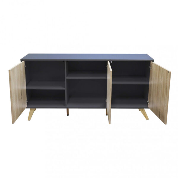 MOBILE ELTON GRIGIO E NATURALE - immagine 3