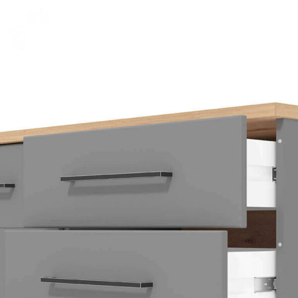 11011467 MOBILE LISABON ROVERE ARTIGIANO E GRIGIO GRAFITE - immagine 4