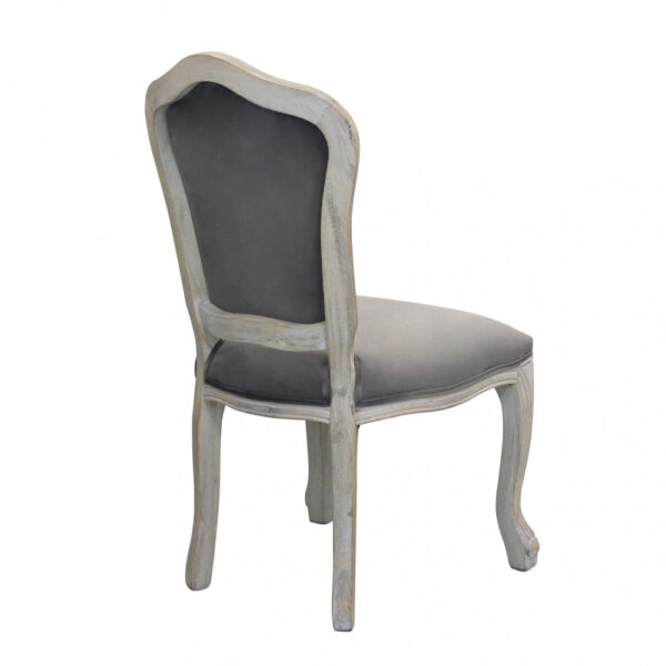 SEDIA CHARLENE IN VELLUTO TAUPE - immagine 3