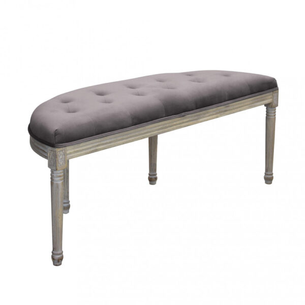 PANCA MARGI IN VELLUTO TAUPE - immagine 3