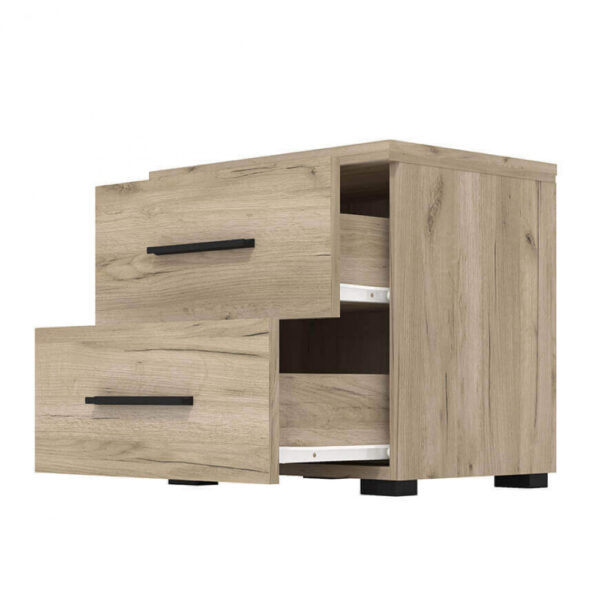 11008350 COMODINO DADO ROVERE GRIGIO - immagine 4