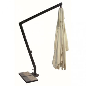 OMBRELLONE VENERE NERO DE LUXE P/L 3 X 4