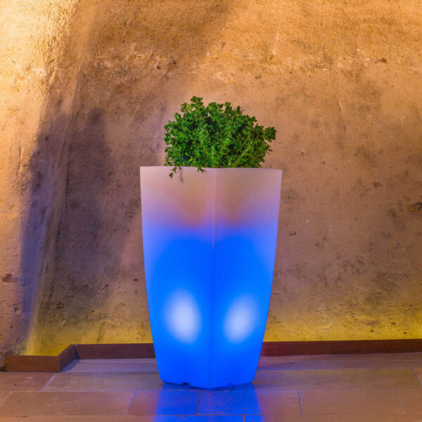 VASO LUMINOSO HYDRUS 90 h CON LED MULTICOLOR E BATTERIA SOLARE - immagine 5