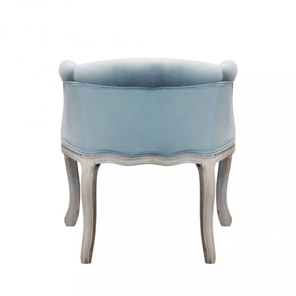 POLTRONA COREEN IN VELLUTO GRIGIO - immagine 4