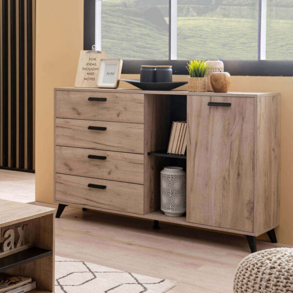 11008659 MOBILE UMBRIA ROVERE GRIGIO E NERO - immagine 6